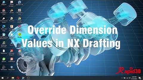 Override dimension values in Siemens NX drafting