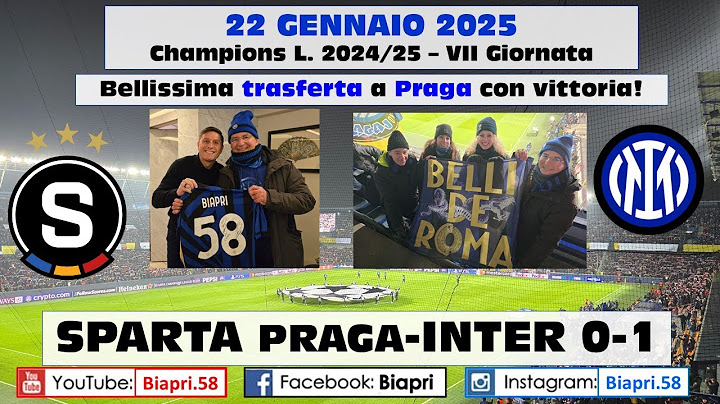 22.1.2025 SPARTA PRAGA-INTER 0-1 ** Bellissima Trasferta a PRAGA con VITTORIA! ** (Video Biapri)