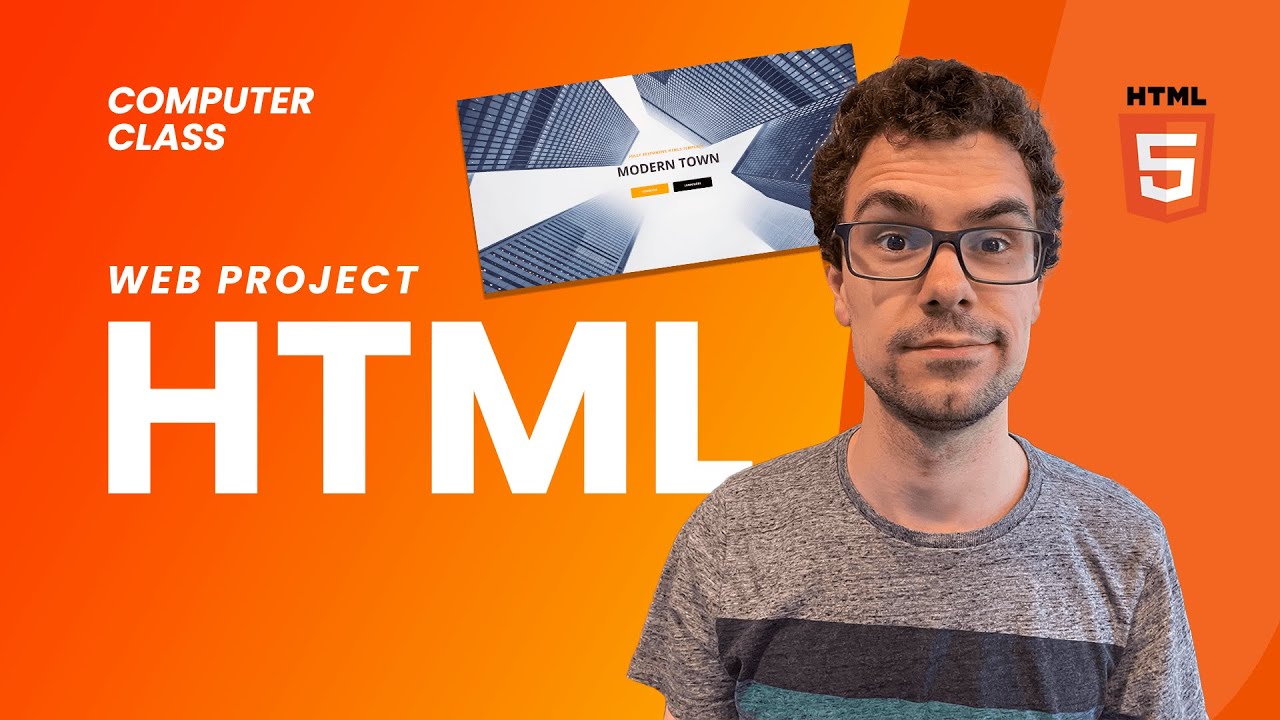 HTML Website Project | Basic Computer Class | Lesson 21 - YouTube