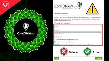 corel draw login problem | how to remove coreldraw x8 email verication message | Vishaldeep Dhamecha