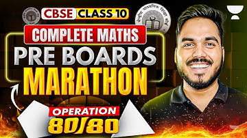Class 10 Complete Maths Marathon 2025 | Pre Board Most Important Questions | Full Marks Guaranteed