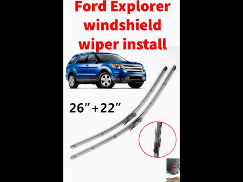 Ford Explorer windshield wipers install - YouTube
