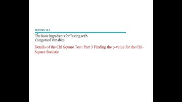 10.1 Basic Ingredients for Testing with Categorical Variables Part 3: Finding the p-Value