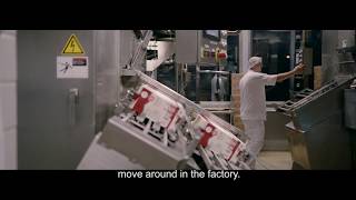 Milk processing factory aiming high with FlexLink