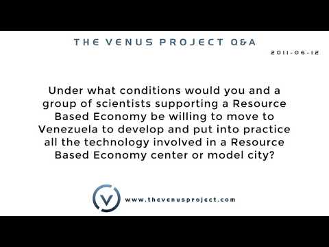 Under what conditions would you and a group of scientists supporting a Resource Based Economy . . .