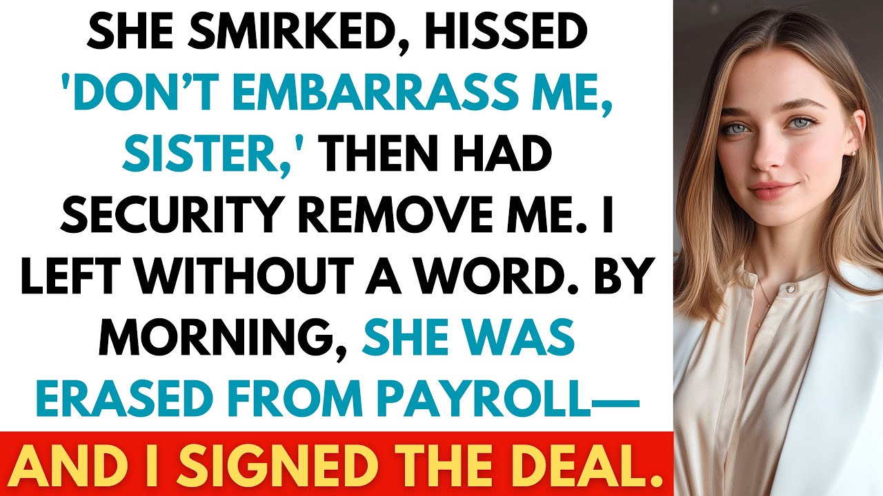 My Sister Had Me Thrown Out of Her Restaurant—She Didn’t Know I Was Buying It for $2 Million