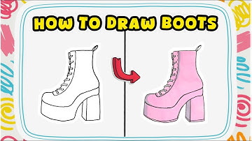 How to Draw Boots – Simple Shoe Drawing Tutorial for Beginners