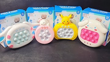 6 Minutes Satisfying ASMR with Playing Push Game Pop It Eletrônico Fidget Toy No Talking