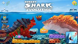 Hungry Shark Evolution - Giant Monster Leviathan vs Giant Monster Magmajira | Demon vs Titan 2026 screenshot 1