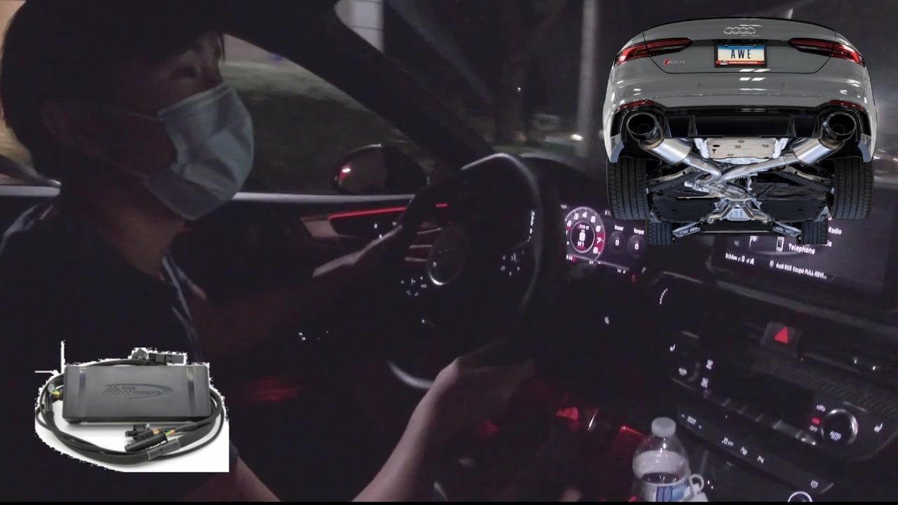 JB4 tuned and Straight-Piping B9 RS5 first PULL reaction!