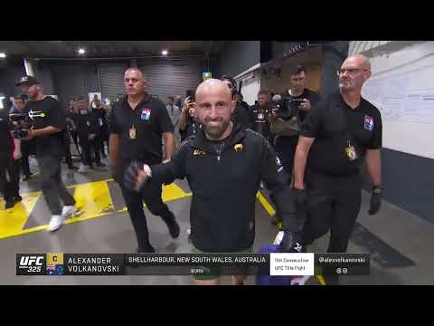 ufc 325 volkanovski walkout