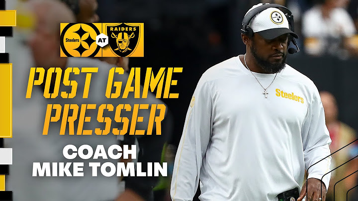 Coach Mike Tomlin Postgame Press Conference (Week 6 at Raiders) | Pittsburgh Steelers