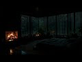 Sons Relaxantes de Chuva & Fogo 🌩️ Durma em Poucos Minutos