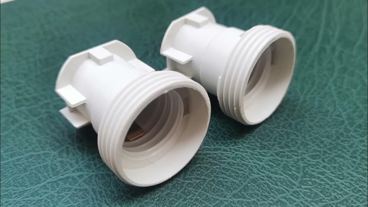 E27 plastic lamp holder 108 trumpet screw light bulb sockets T210 YouTube