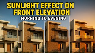 🏡 Sunlight Effect on Front Elevation—Morning to Evening ☀️🌇 screenshot 5