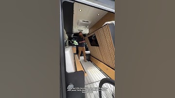 Amazing Fold Down Murphy Bed in a Camper Van