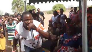 Rastech performing live at a funeral ground at Navrongo Wuru. 