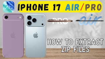 How To Extract ZIP Files on iPhone 17 Air, Pro