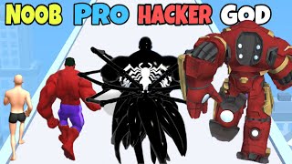 NOOB vs PRO vs HACKER vs GOD in Heroes Assemble