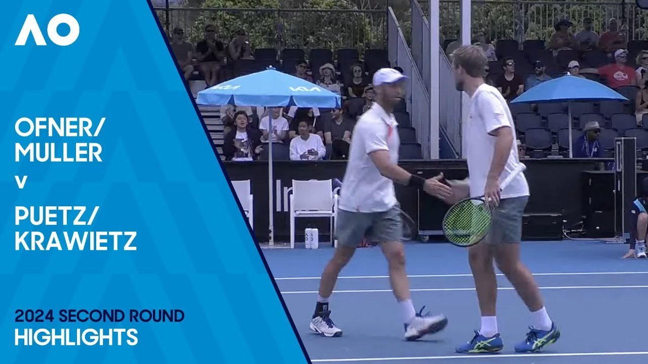 Muller/Ofner v Krawietz/Püetz Highlights Australian Open 2024 Second