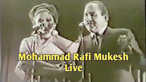 Mohammad Rafi Mukesh Live Shankar Jaikishan Night (1970)