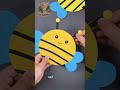 Super Easy Paper Bee Craft for Kids! 🐝✨ | DIY Tutorial #diy #art #creativeideas