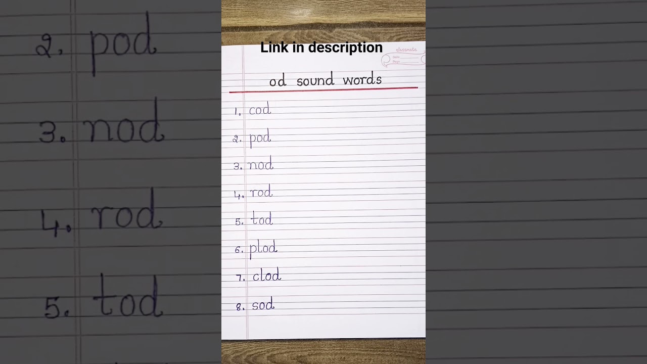 od sound words