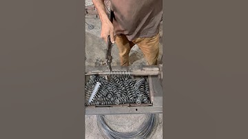 Crafting a 5mm Iron Wire Spring on Lathe Machine | Simple Metalwork Project #diy #shorts
