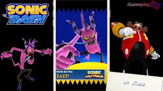 Sonic Dash - Silver, Tails, Blaze, Shadow Vs Zazz Boss Fight
