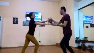 Let's Dance Salsa Patterns #5: partnerwork intermediate (mid-January 2016)