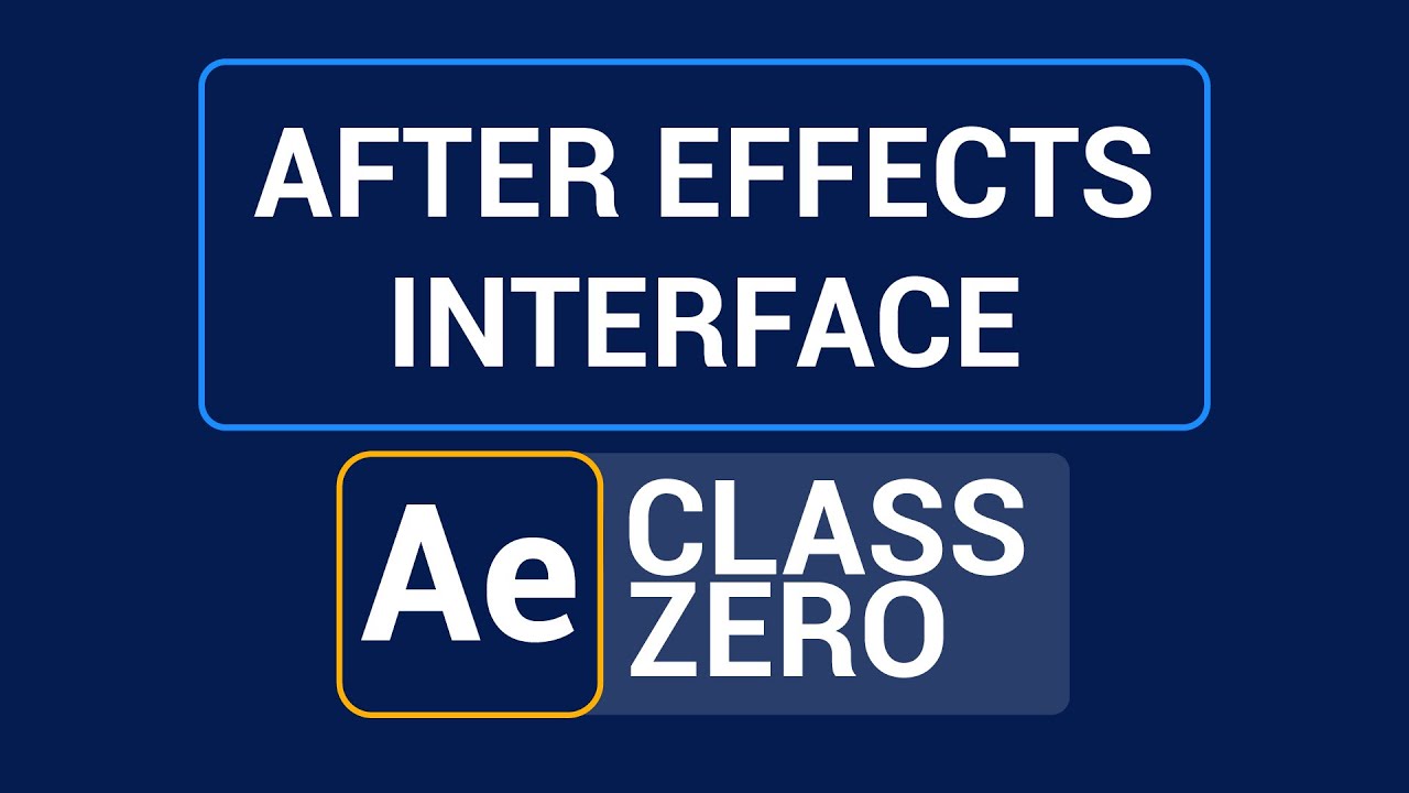 After Effects Interface Tutorial For Beginner Students - Hindi - YouTube