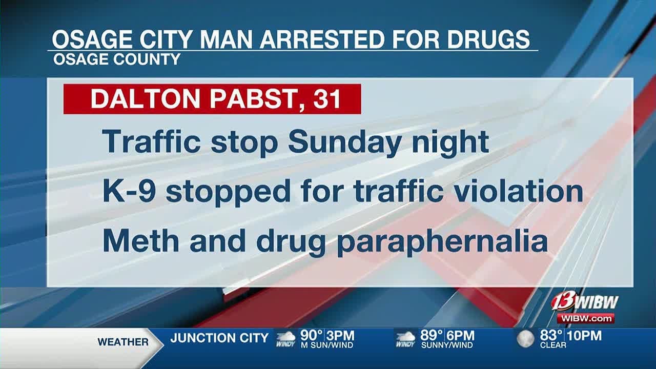 Osage City man arrested in connection with meth possession - YouTube