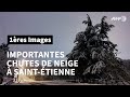 Ref:1eQQP7UranE Abondantes chutes de neige � Saint-Etienne   AFP Images