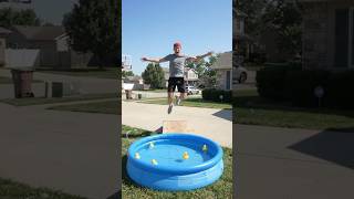 A Boy Jumps Into the Swimming Pool and Falls Inside🤣