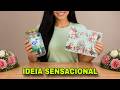 IDEIA BELÍSSIMA COM VIDRO E PAPEL PARA DECOUPAGE FAÇA VOCÊ MESMO #viral #compartilhe #diy
