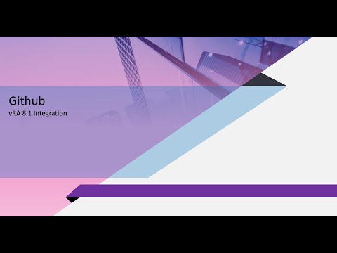 vRA 8.1 integration with Github