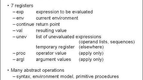 23. Eval in a register machine - 6.001 SICP (2004)