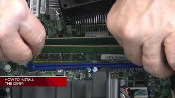Lenovo ThinkServer TS460 installing a DIMM