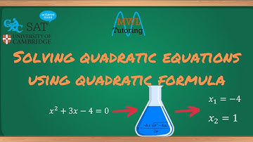 SOLVING QUADRATIC EQUATION USING QUADRATIC FORMULA | CXC Algebra