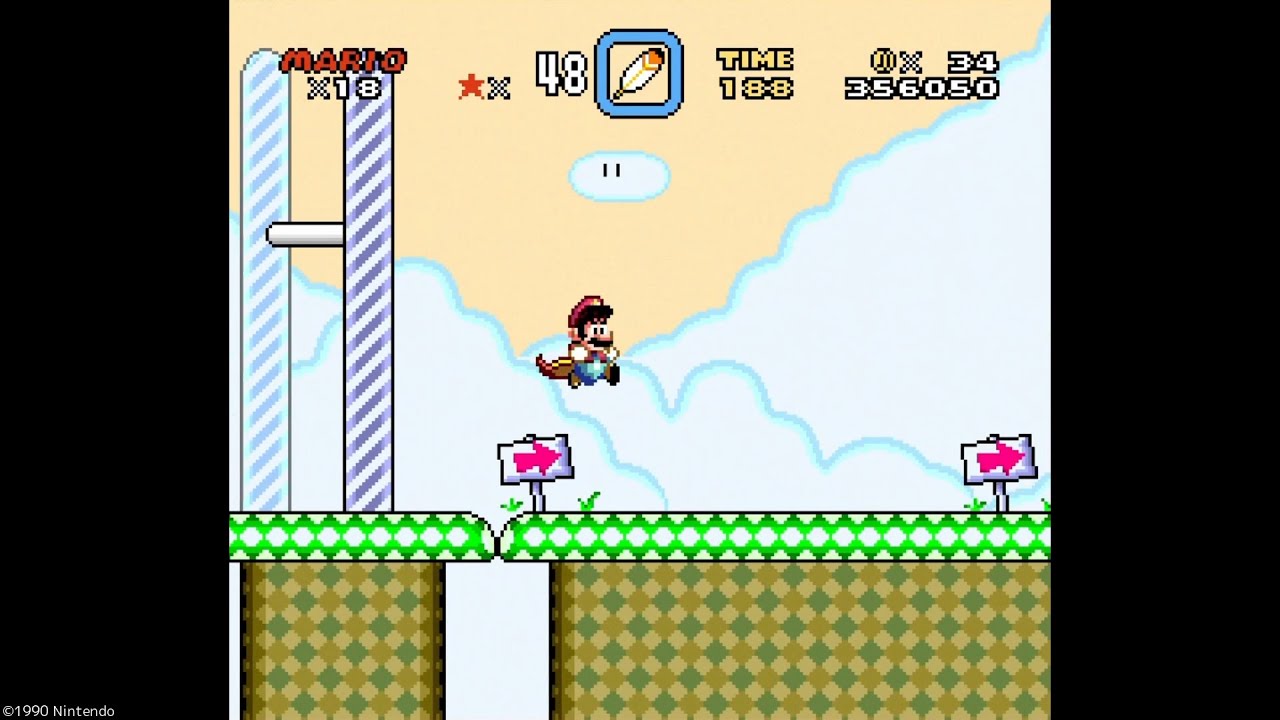 スーパーマリオワールド 62 チーズブリッジ コース1 隠しゴール Youtube