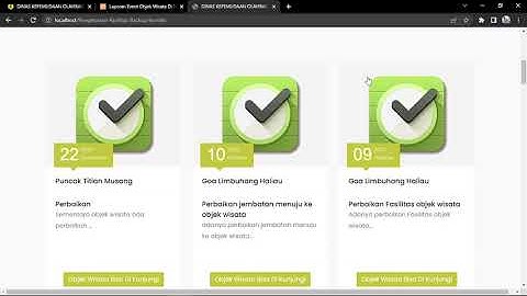 Sistem informasi Pengelolaan Objek Wisata Pada Kabupaten Hulu Sungai Tengah Berbasis Web