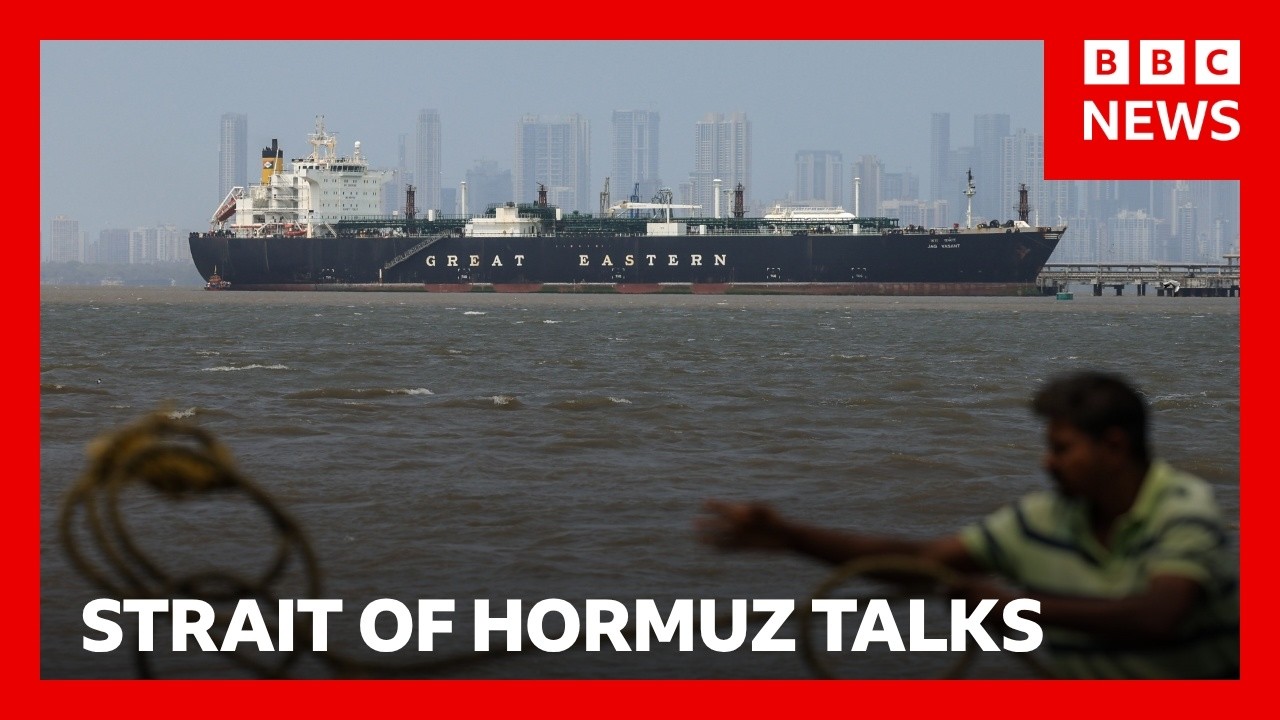 UK says Iran holding world economy 'hostage' with Hormuz attacks | BBC News