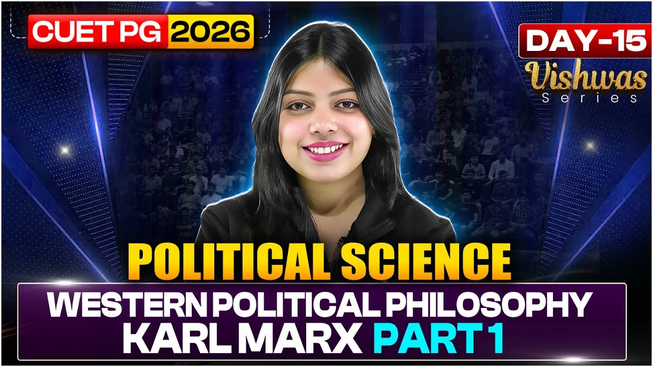 CUET PG 2026 Political Science (HUQP18) | Western Political - Karl Marx | MA Political Science