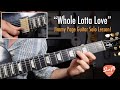 Led Zeppelin "Whole Lotta Love" Guitar Solo Lesson