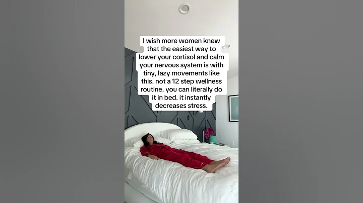 Try Tiny, Lazy Movements to Calm Your Nervous System and Lower Cortisol #shorts