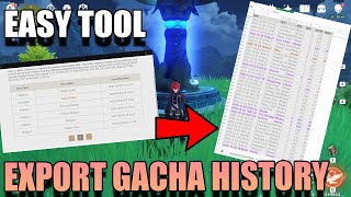EASY TOOL to export  your ENTIRE Genshin impact Gacha history to Excel screenshot 5