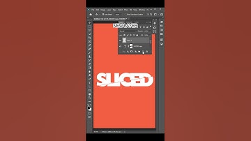 Photoshop - Simple Sliced Effect on Text in 60 secs #shorts #photoshoptutorial #photoshop
