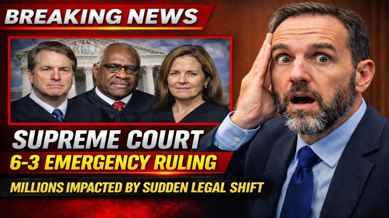 Supreme Court 6-3 Emergency Ruling Changes Everything — Millions Impacted by Sudden Legal Shift