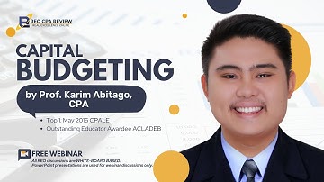 Capital Budgeting by Prof Karim Abitago