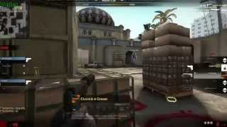 CSGO Awesome 1v5 clutch 1hp and knife kill